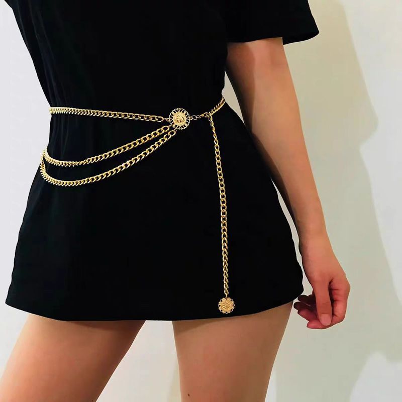Vintage Gold Butterfly Body Chain - Adjustable Waist Jewelry For Bridal & Evening Wear_voghion.com
