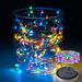 Luci solari per coperchi di barattoli di vetro con filo di rame - Luci LED bianche calde, bianche fredde e multicolori per decorazioni natalizie, per matrimoni e per esterni_voghion.com