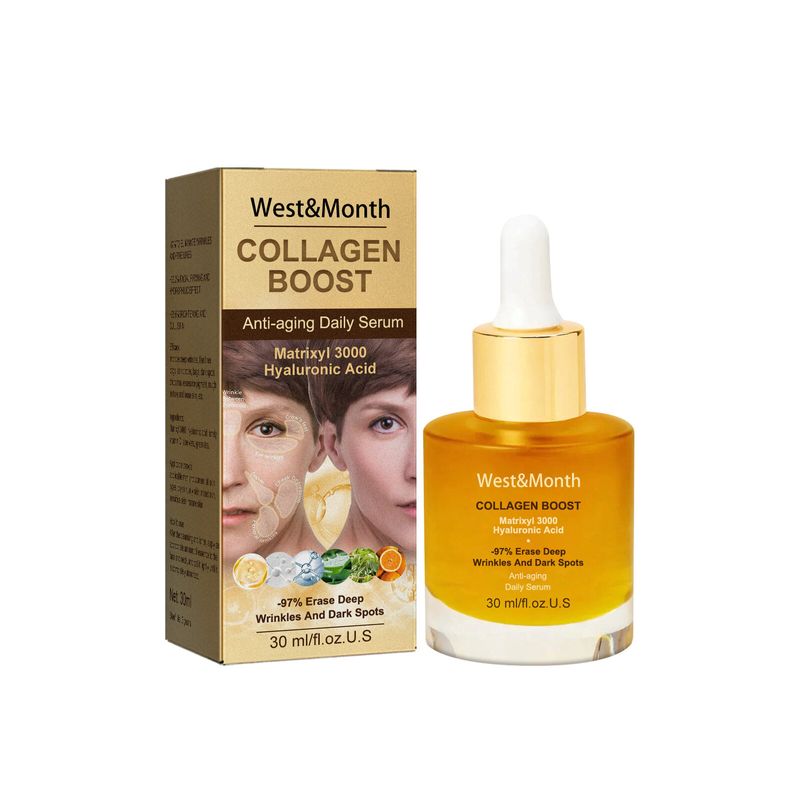 Ser facial cu colagen pentru îndepărtarea ridurilor, estompare, linii fine, întuneric, anti-îmbătrânire, albire, hidratare, cosmetice coreene pentru îngrijirea pielii feței_voghion.com
