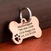 Personalized Name Tag For Dog Black/Silver_voghion.com