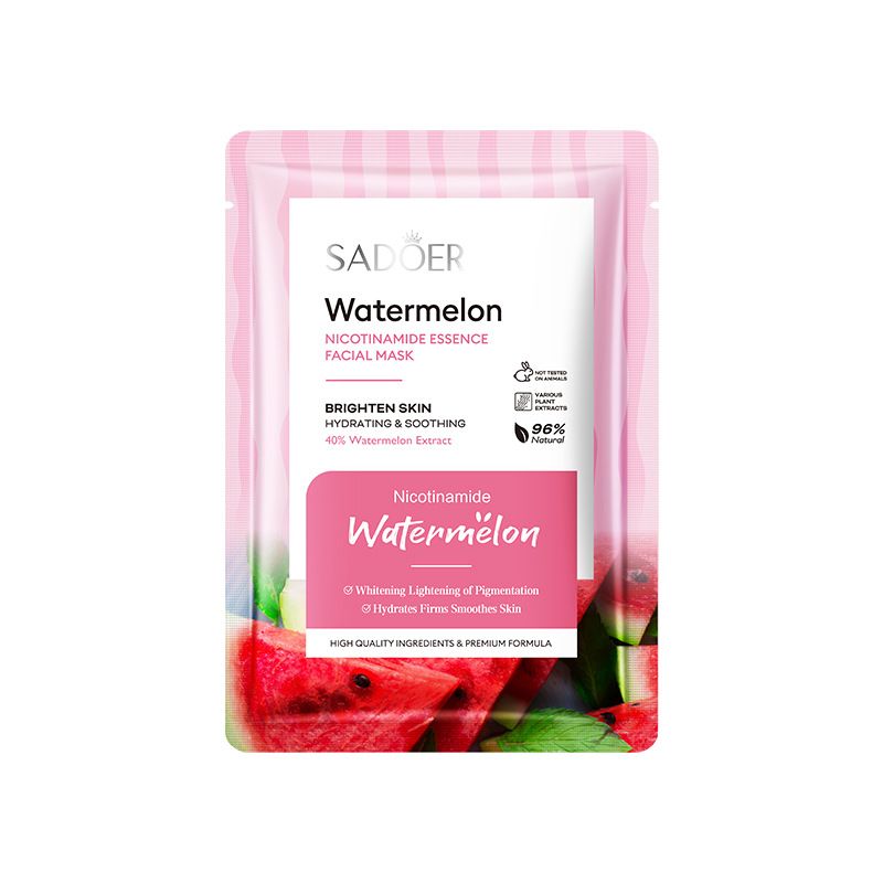 Full English SADOER Watermelon Niacinamide Essence Hydrating Moisturizing Mask_voghion.com