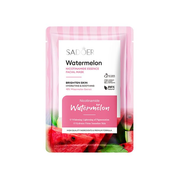 Full English SADOER Watermelon Niacinamide Essence Hydrating Moisturizing Mask_voghion.com
