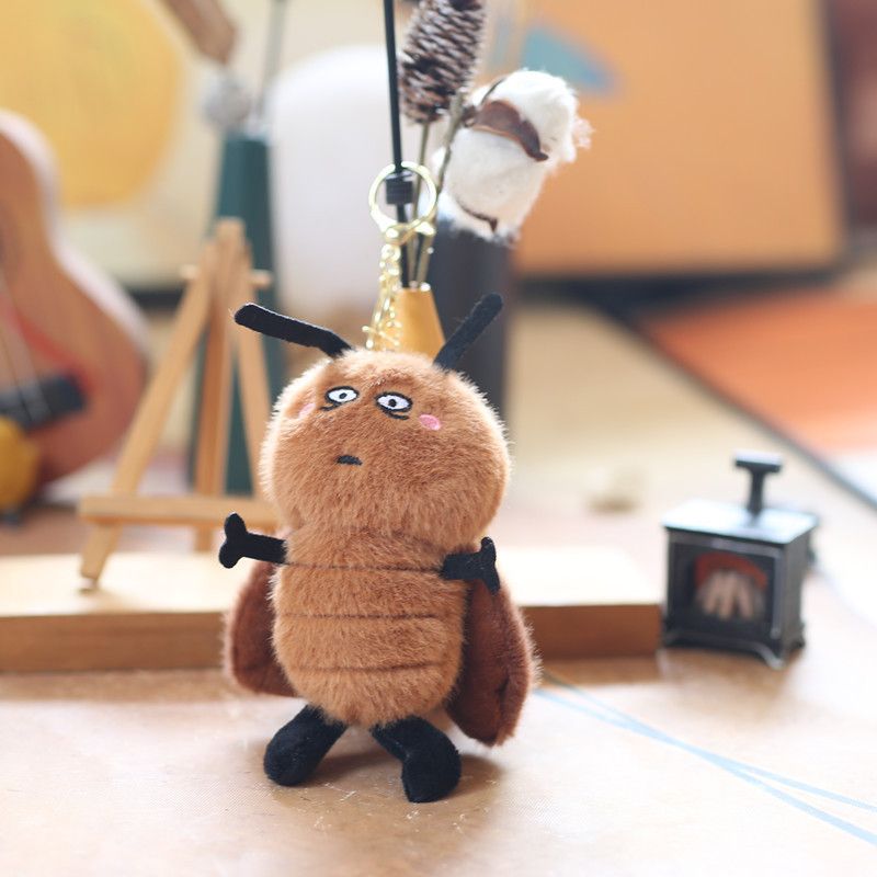 Keychain Plush Adorable Cockroach Soft Toy For Cute Bag Decoration And Fun Accessories_voghion.com