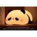 Dessin animé Panda Rechargeable et enfichable Double usage Guérison Soulagement du stress Aide au sommeil nocturne Protection douce des yeux Lumière blanche_voghion.com