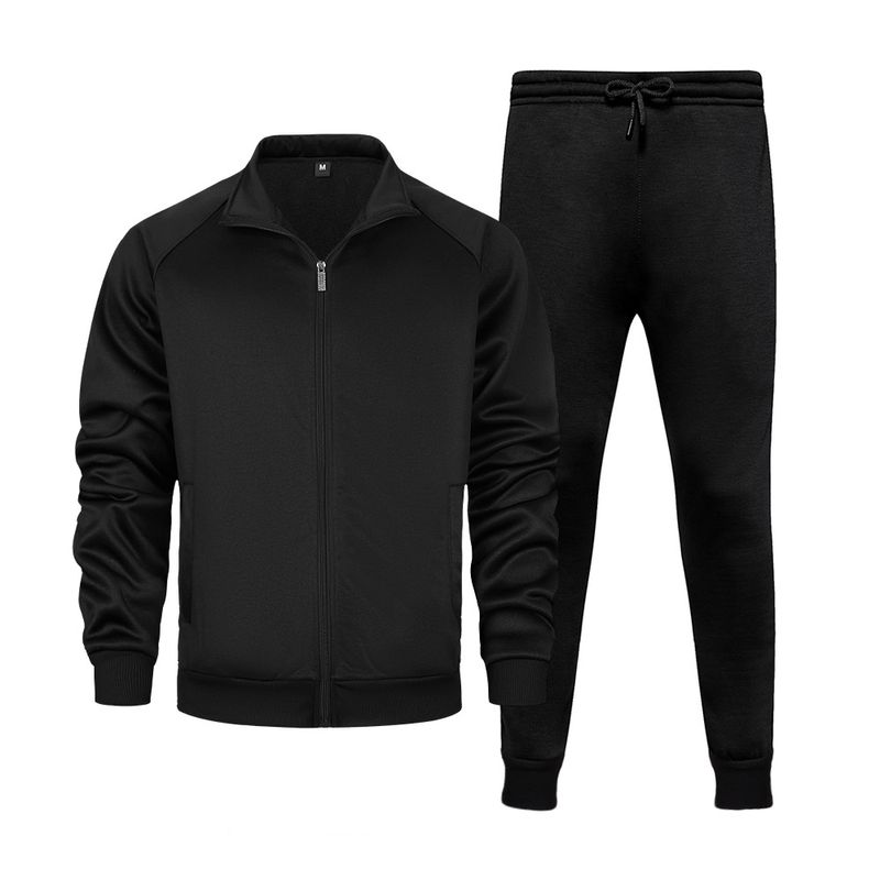 ​​Herren-Freizeit-Sportbekleidungsset, langärmliges Kapuzenpullover-Jogginghose (Schwarz, Grau, Armeegrün, Khaki), bequemes, stylisches zweiteiliges Outfit für Herbst/Winter​​_voghion.com