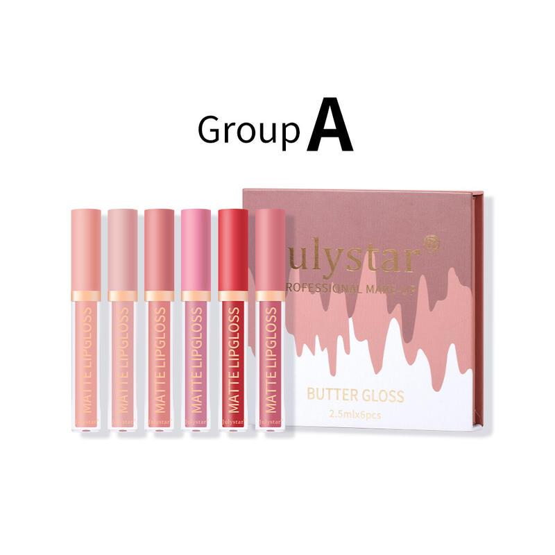 Make-up lang anhaltendes, feuchtigkeitsspendendes, nicht verblassendes Lipgloss-Set mit Wasserlichtspiegel_voghion.com