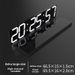 LED Digital Timer Wall Clock Large Size Meeting Room Calendar_voghion.com
