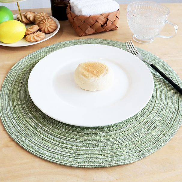 Modern Minimalist Round Coasters Set – Heat-Resistant PP Table Mats For Plates & Cups, Multi-Color & Multi-Size Dining Decor_voghion.com