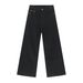 Herrenbekleidung Washed Jeans Herren Hübsche lockere, gewaschene Wischhose mit geradem, weitem Bein_voghion.com