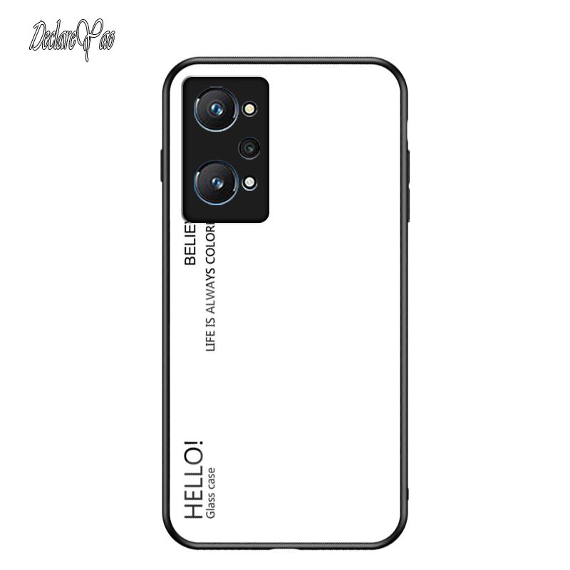 Custodia in vetro Realme X50 Pro DECLAREYAO Coque in vetro temperato ultra sottile per OPPO Realme X7 X2 XT X V11 V5 V3 Cover Cas_voghion.com