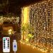 6M/3M LED Curtain Fairy Lights,8 Lighting Modes,Outdoor/Indoor Decoration For Christmas Wedding Party,Garden,Living Room,Bedroom_voghion.com