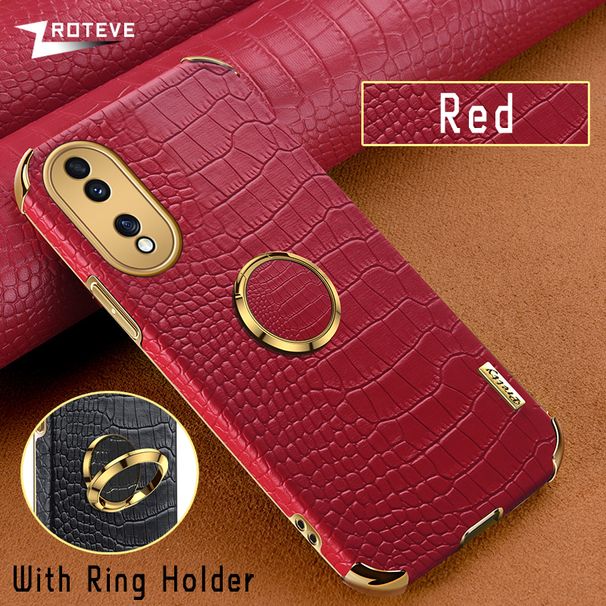 Honor70 Fall Zroteve Krokodil Muster Leder Ring Abdeckung Für Huawei Honor 50 70 Pro Plus Honor50 Lite Stoßfest Telefon Fällen_voghion.com