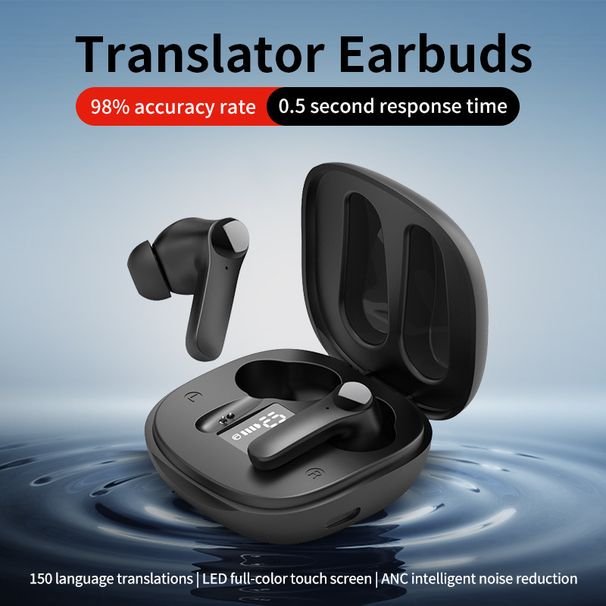 B11 Smart Voice Binaural Chinese-English Multi-Language Bluetooth Simultaneous Translation Earbuds_voghion.com
