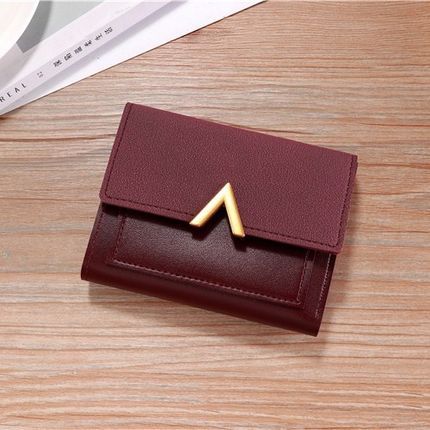 New 30% Off Wallet Women's Short Wallet Girl Heart Ins Simple Wallet Card Bag_voghion.com