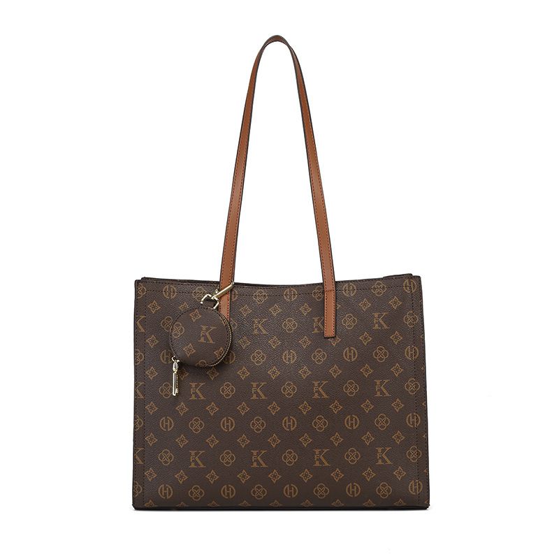 Bolsos para mujer, nuevo bolso de mano con estampado retro, sencillo y con mucha textura, bolso de hombro de gran capacidad._voghion.com