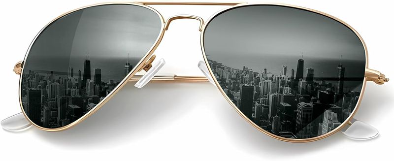 KALIYADI Classic Aviator Sunglasses For Men Women Driving Sun Glasses Polarized Lens UV Blocking_voghion.com