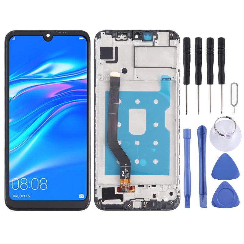 OEM LCD Screen For Huawei Y7 (2019)(Low Version) Digitizer Full Assembly With Frame(Black)_voghion.com
