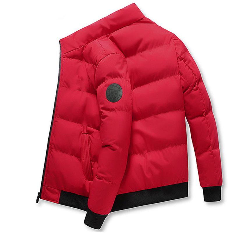 Herrenbekleidung Herren-Baumwolljacke mit Wattierung Verdickte, warme Baumwolljacke mit Wattierung Kurze Daunenjacke mit Baumwollwattierung für Herren_voghion.com