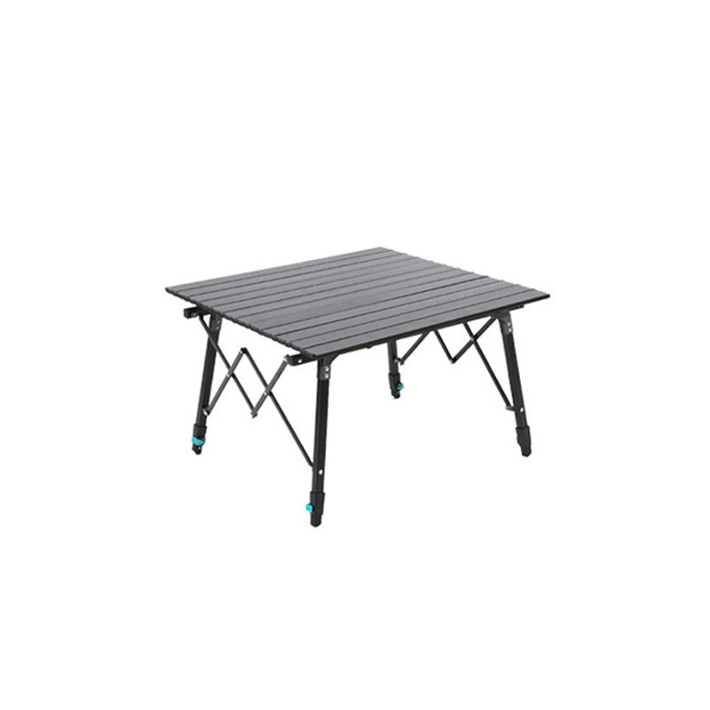 Outdoor Aluminum Alloy Folding Supplies Picnic Portable Lifting Camping Wood Grain Chicken Rolls Table_voghion.com