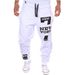 Autumn Winter Men Casual Jogger Number 7 Printed Letter Drawstring Sweatpants Trousers Jogging Pants Streetwear_voghion.com