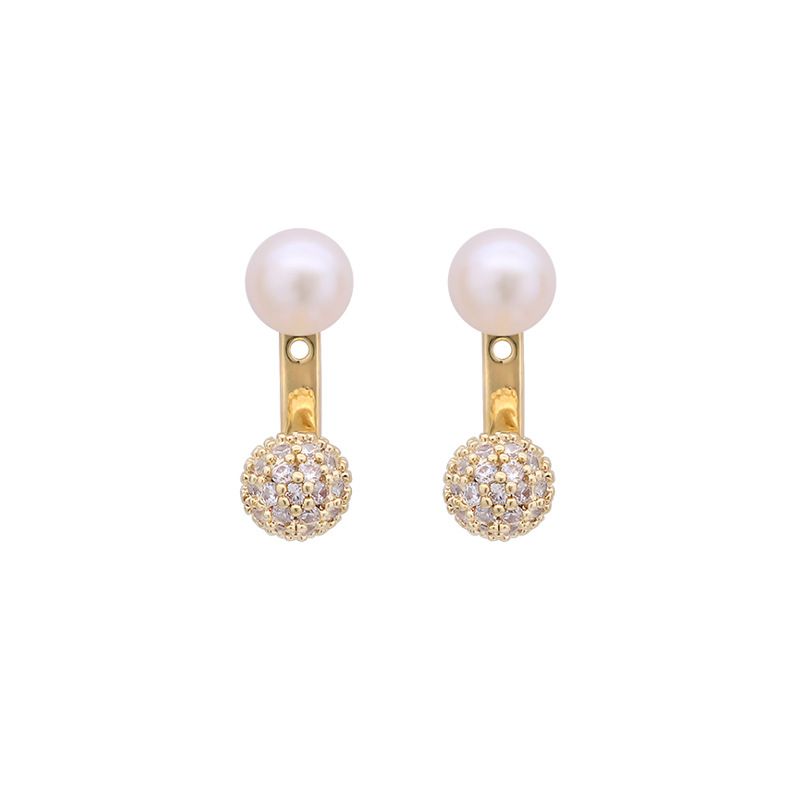 Boucles d'oreilles rétro en perles pour femmes, une pièce, deux usages, légères, luxueuses, design haut de gamme, tendance, tempérament, uniques_voghion.com