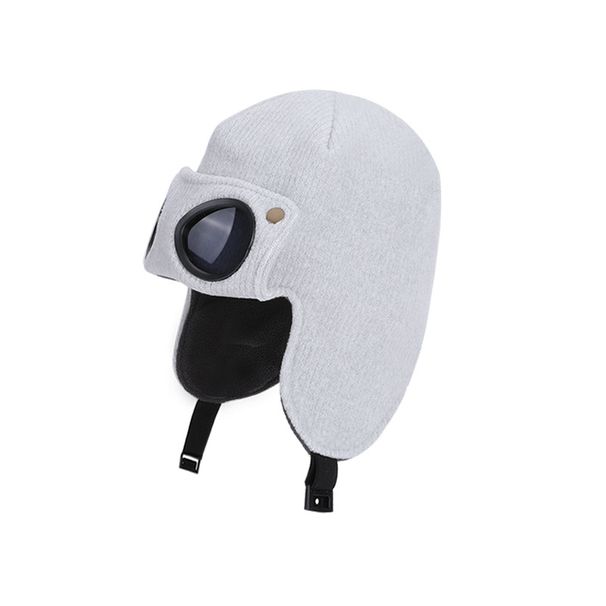 Winter Kids Fleece-Lined Aviator Hat With Ear Flaps & Goggles - Windproof Thermal Beanie For Boys & Girls - Outdoor Snow Cap In Multiple Colors_voghion.com