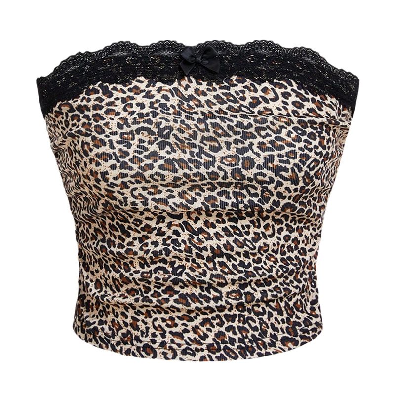 Damen Dessous Spitze Kurzes Top Fashion Tube Top Slim Fit Enges Temperament Sexy Schlankheitsweste_voghion.com