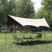 Thickened Umbrella Butterfly Shape Hexagonal Outdoor Canopy Black Coating Camping Tent Sunshade Cloth Octagonal_voghion.com