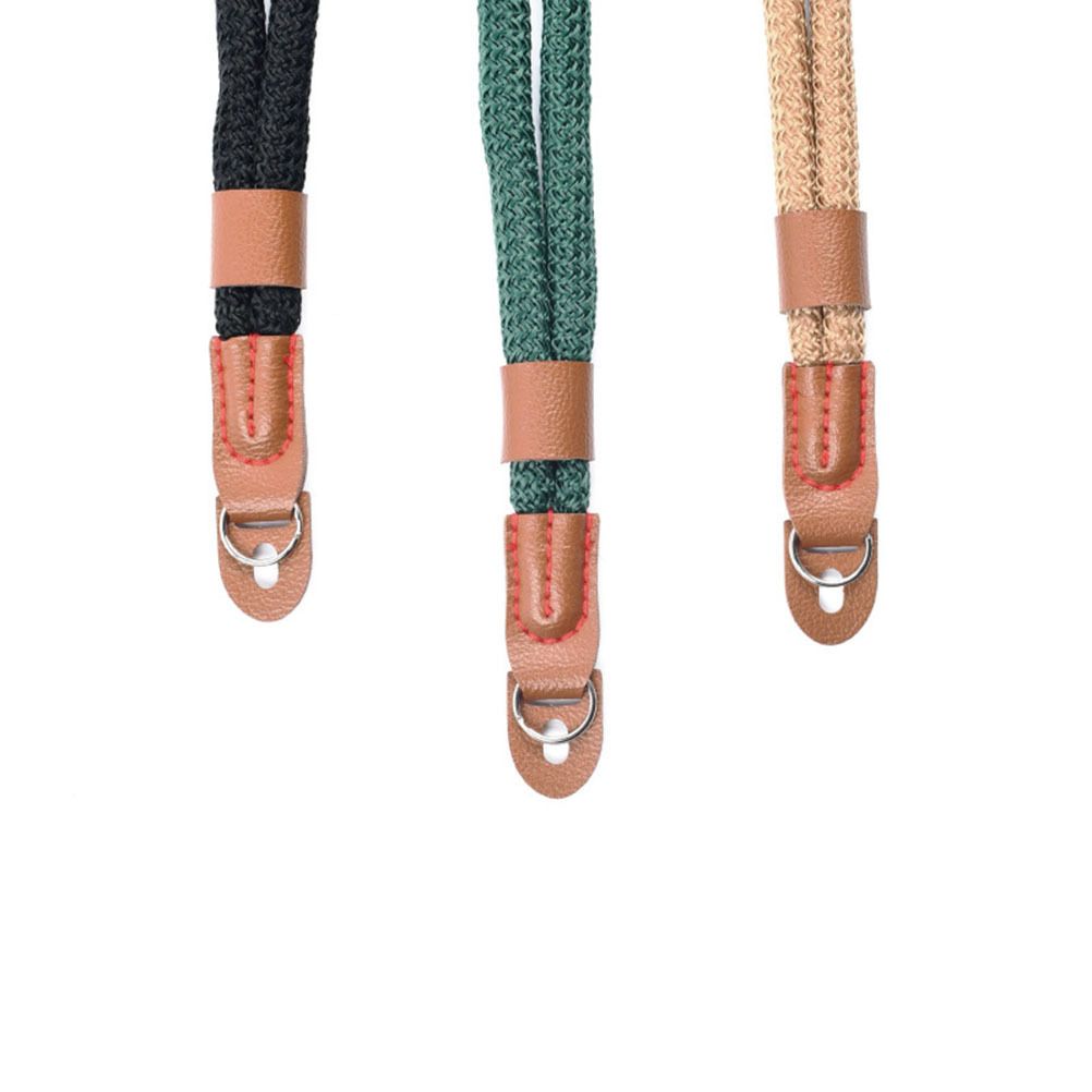 Correa de muñeca ligera de PU de algodón minimalista retro para cámara digital con lentes intercambiables._voghion.com