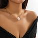 Collier ras du cou avec pendentif en perles créatives pour femmes, déclaration de mode punk, chaîne lisse et réglable, bijoux_voghion.com