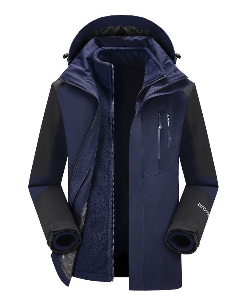 Outdoor-Drei-in-Eins-Stormtrooper-Männer, multifunktionale, warme, große, wasserdichte Bergsteiger-Arbeitskleidung_voghion.com