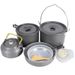 Camping Cookware Set - 5-6 Person Non-Stick Pot & Kettle For Outdoor Picnics & Road Trips (Complete Family Cooking Kit)_voghion.com