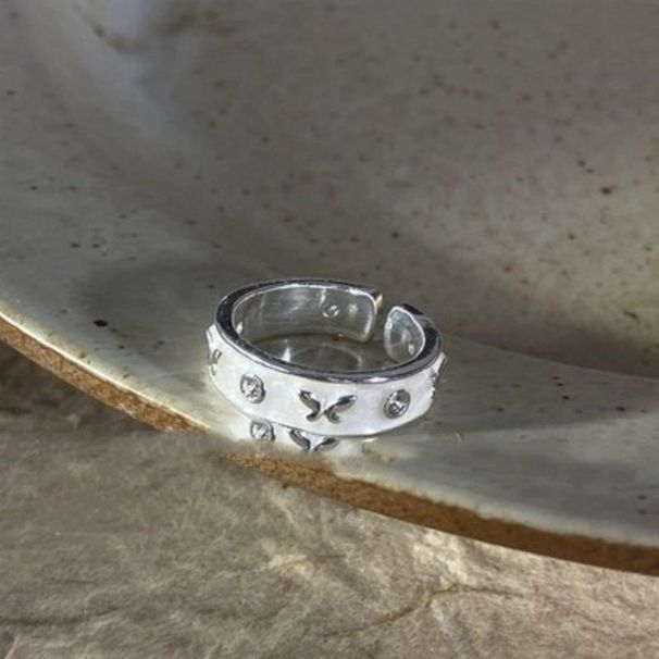 Heart Shell Ins Niche Style Elegant Girlfriend Couple Rings Women High-end Adjustable Open Ring Trend_voghion.com