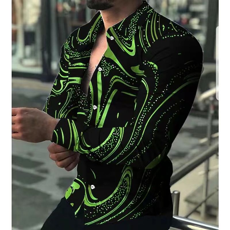Cardigan casual a maniche lunghe stampato da uomo 2022 camicia alla moda per le vacanze con bottoni nuovi 5XL_voghion.com