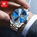 OLEVS 9970 Original Luxury Brand Men Watch Classic Digital Rhombus Mirror Quartz Watch Dual Calendar Waterproof Sports Men Watch_voghion.com