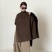 Double-Sided Wool Cape Shawl Woolen Coat For Women Autumn Winter New Simple Style High-End Feel Top_voghion.com