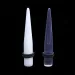 2 pezzi trasparente bianco nero tunnel orecchio dilatatore dilatatore calibro orecchini 1624 mm acrilico allungamento piercing corpo_voghion.com