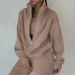 Women’s Clothing Spring Women's Two piece Suit ins Sweater Fleece Fashion Leisure Sports Suit_voghion.com