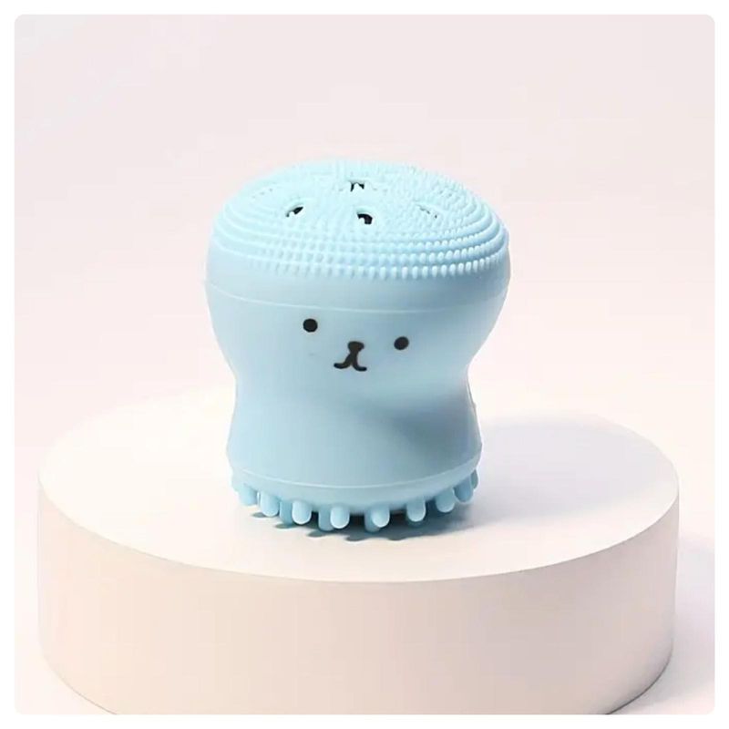 Silicone Face Brush For Scrubber Massage Skin Deep Cleansing X 2 Soft Blue_voghion.com