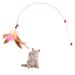 Long Steel Wire Not Easy To Bend Feather Teaser Wand With Bell Cat Training Self-Entertainment Pet Toy_voghion.com