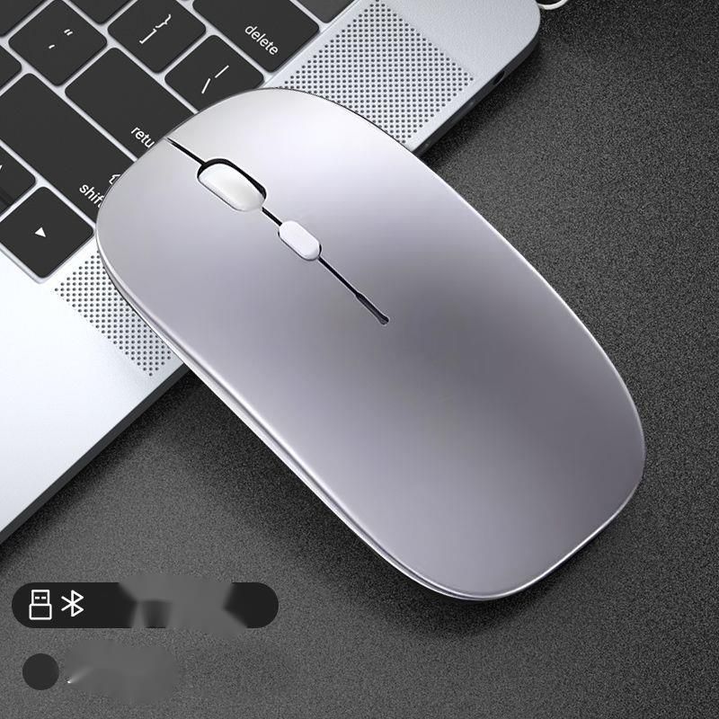 【Battery Indicator】Mouse Wireless Silent Bluetooth Charging Dual Mode 5.0 Universal For Laptop Tablet USB_voghion.com