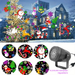 Home Christmas Projection Blizzard Snowflake Laser Outdoor LED 16 Patterns Atmosphere Light_voghion.com