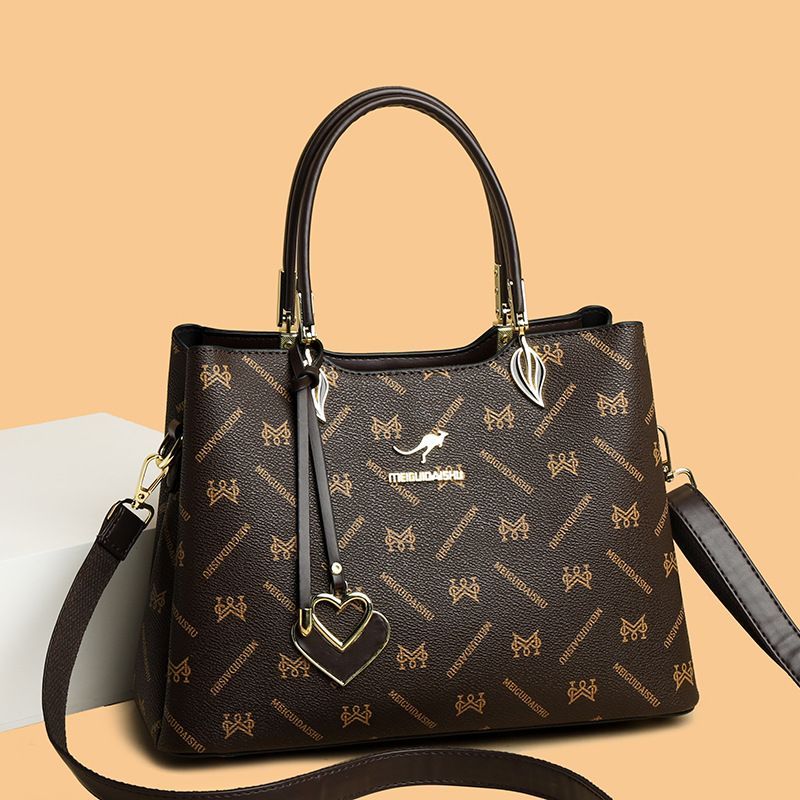 Women's Handbag, Magnificent Middle Aged Mom's Bag, Soft Leather Large Capacity One Shoulder Crossbody Bag 102_voghion.com
