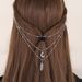 New Simple Moon Pendant Headwear, Ancient-style Hair Accessories For Hanfu, Bead Forehead Ornaments, Brow Pendant, Photo-taking Head Chains_voghion.com