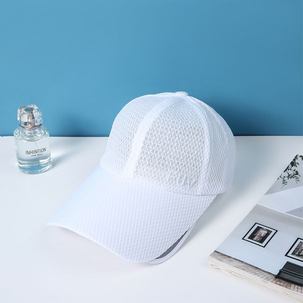 Unisex Extra-Wide Brim Baseball Cap - UPF50+ Certified Full Mesh Sun Hat With Adjustable Drawstring For Outdoor & Daily Use_voghion.com