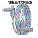 Cavo dati USB Lightning di tipo C in lega di zinco multicolore a LED Starry Sky con ricarica rapida 4 in 1, cavo USB LED da 100 W_voghion.com