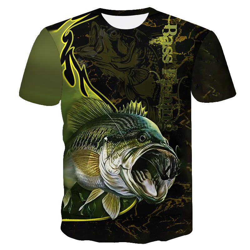 T-shirt da uomo stampata in 3D casual manica corta abbigliamento stile hip hop top_voghion.com