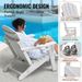 Adirondack Chair Plastic Set Of 2 All-Weather Folding Fire Pit White_voghion.com