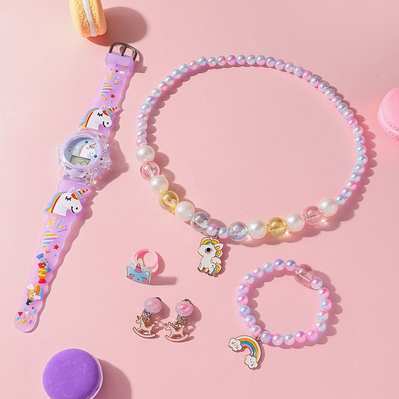 Children's Watches Children's Necklace Set Unicorn Bracelet Set Girl Jewelry Cute Wear Accessories Children's Jewelry_voghion.com