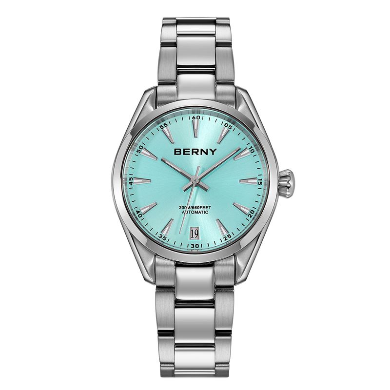 BERNY Automatic Watch For Women Elegant Luxury Ladies Slim Mechanical Brand Watches Sapphire Stainless Steel Wristwatch 20ATM_voghion.com